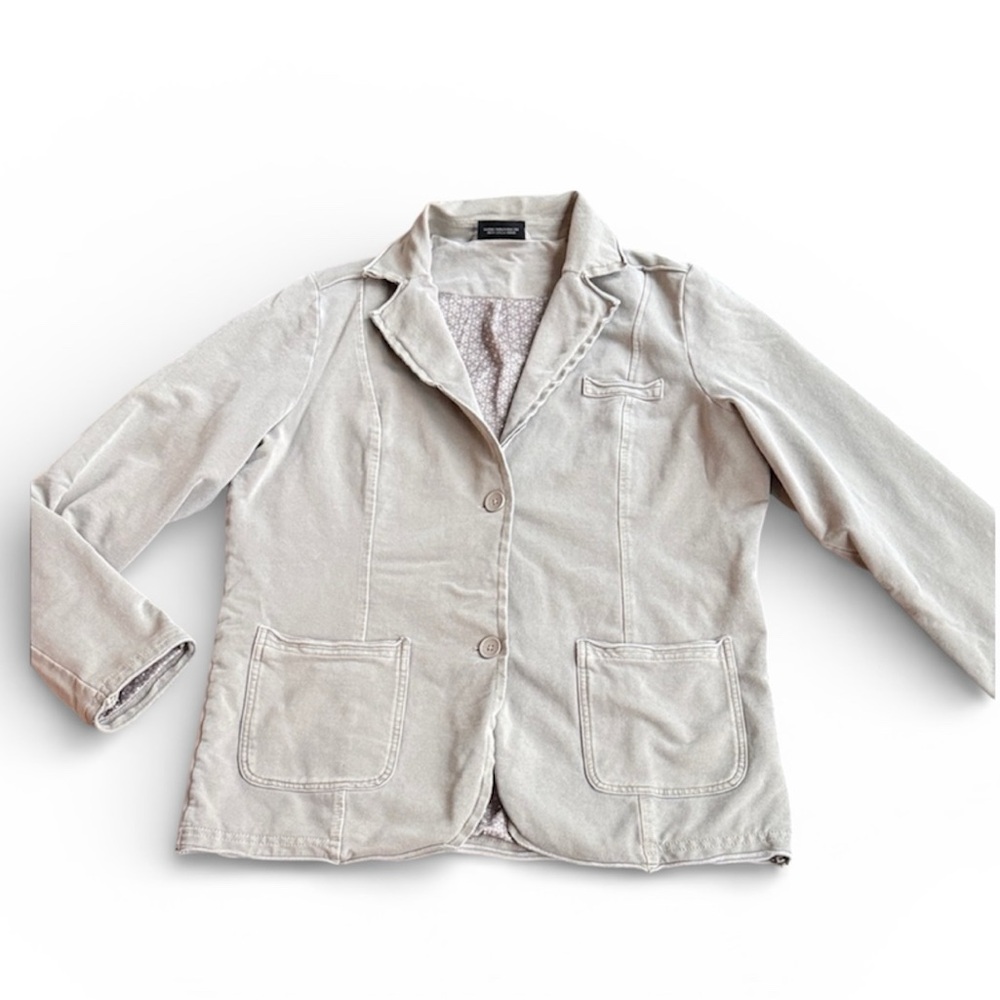 Gina Benotti Beige Blazer – Size L – Italian Style – Chic Tailored Jacket